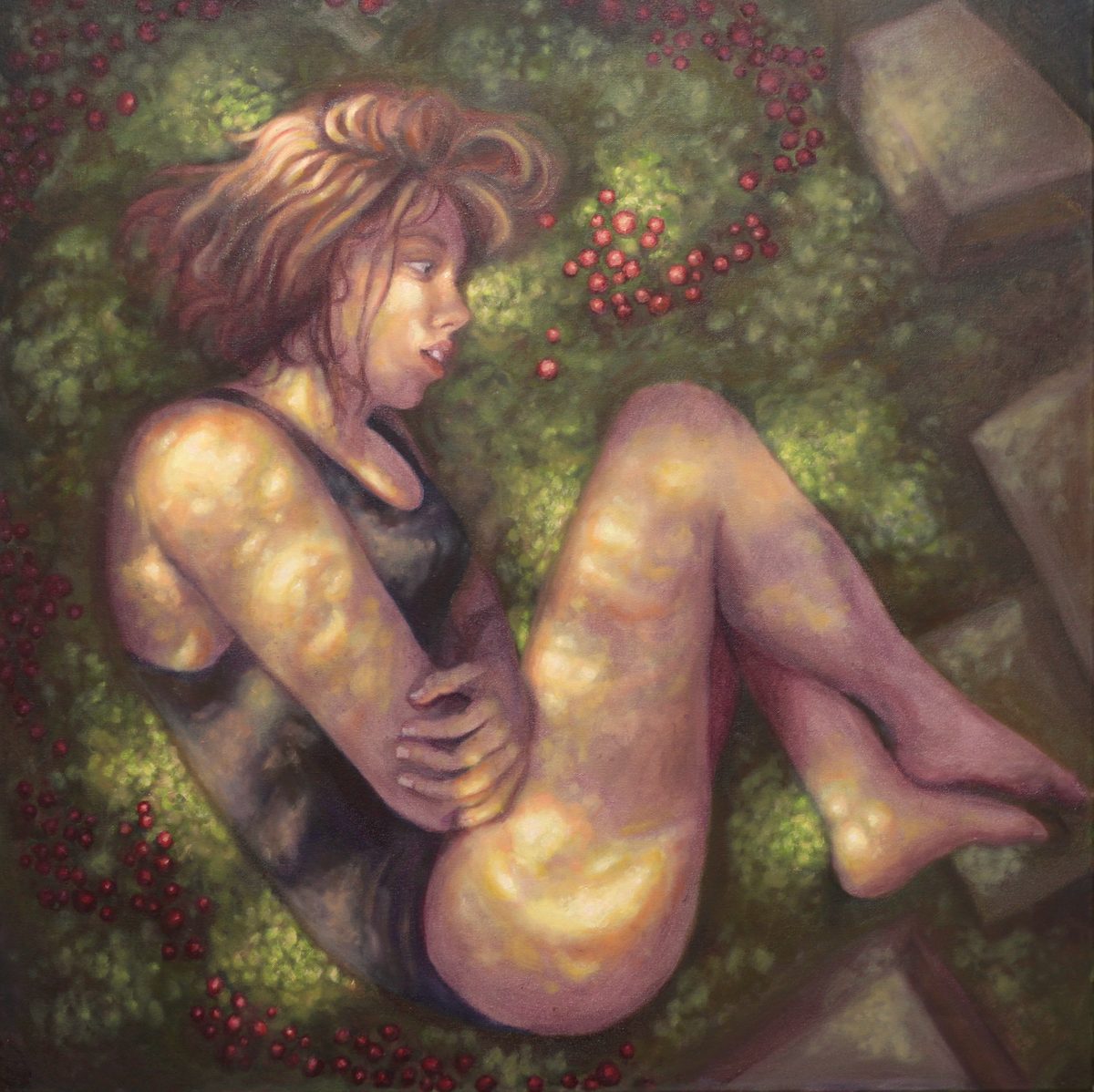 Figure on Moss, full