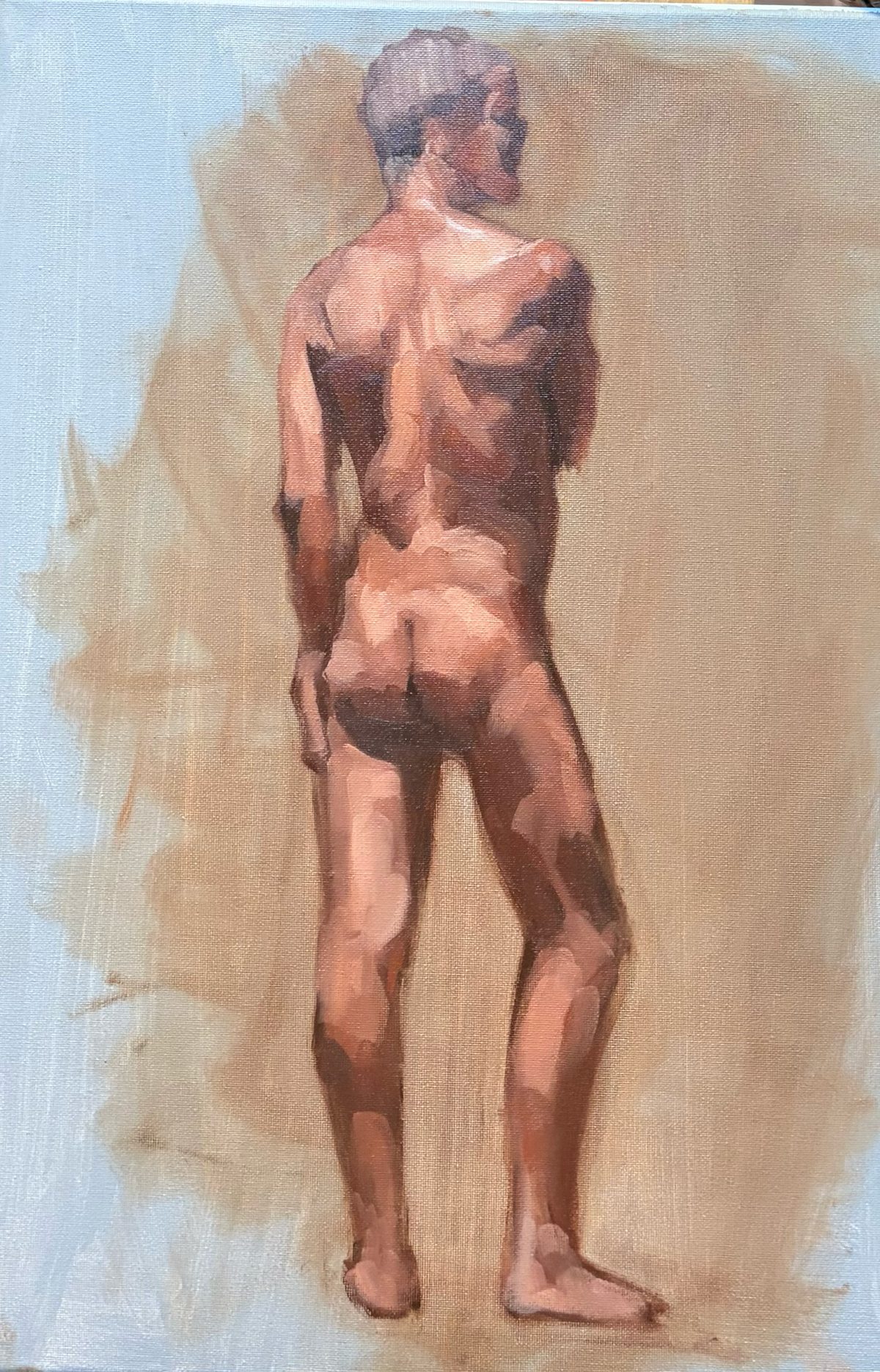 Gesture Study, Male, back