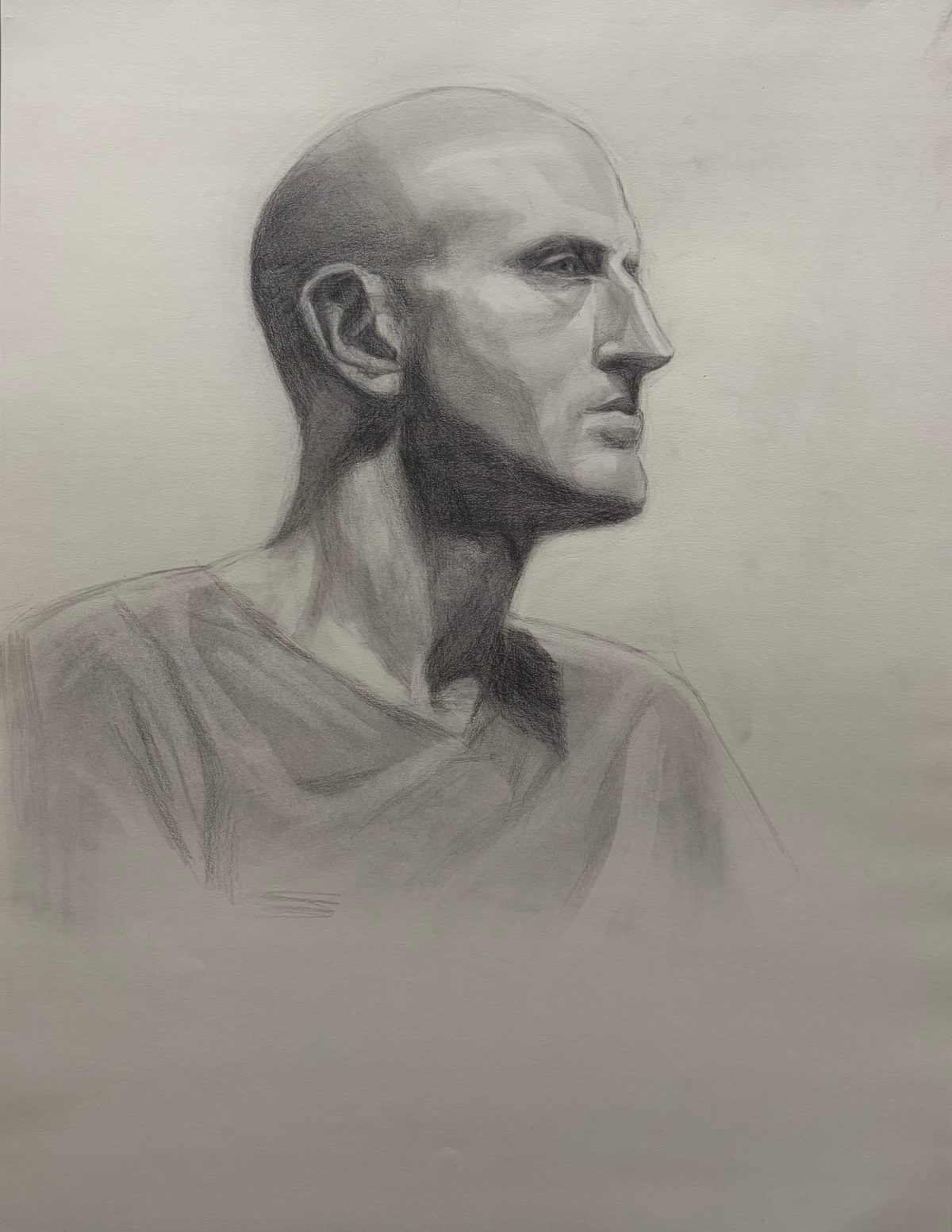 Portrait of a Man, Three-Quarter View